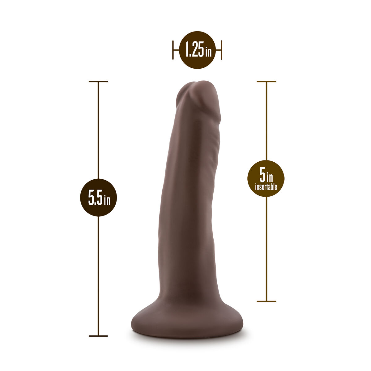 Realistisk dildo Blush Dr Skin TPE Ø 3,1 cm (12,7 cm) - 5