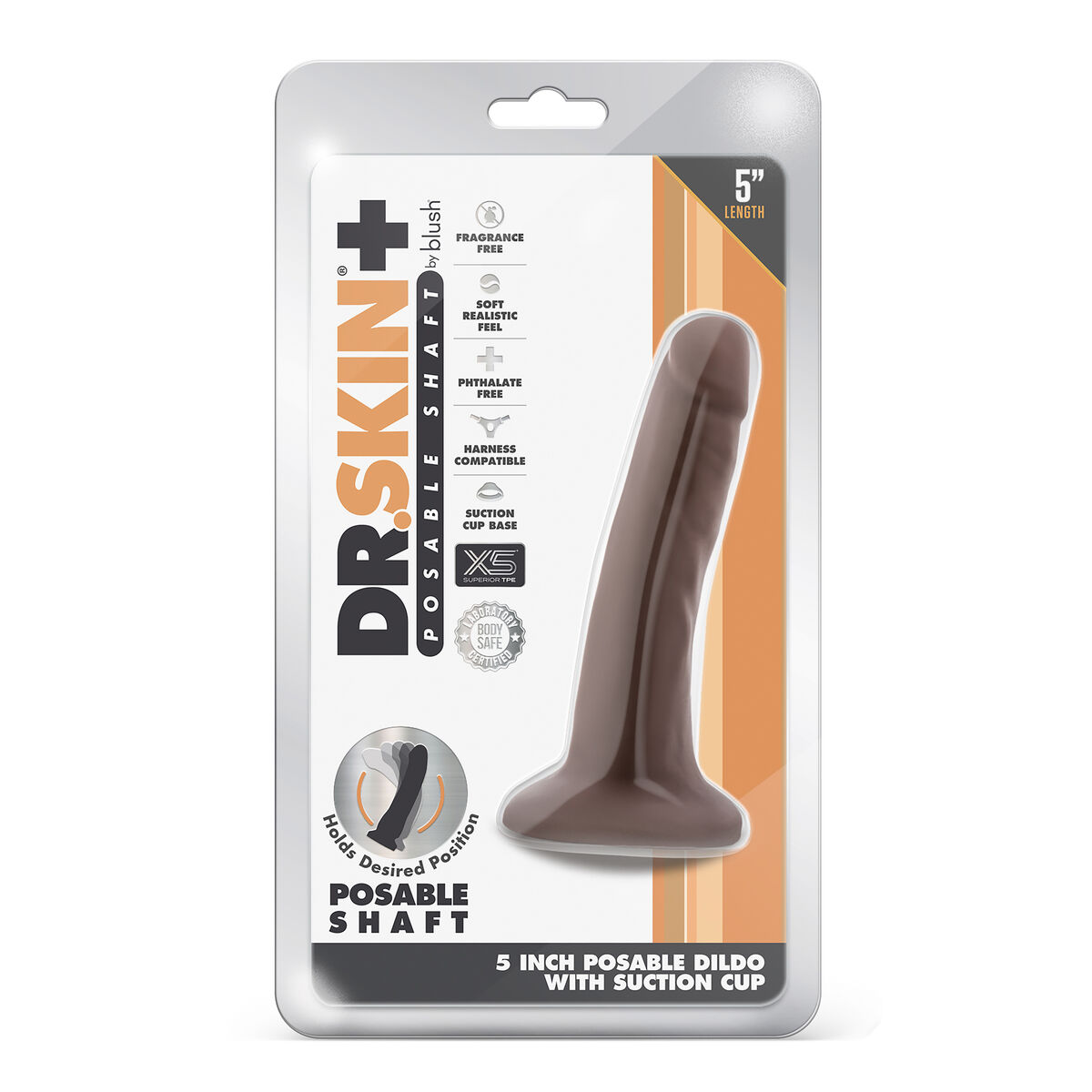 Realistisk dildo Blush Dr Skin TPE Ø 3,1 cm (12,7 cm) - 7