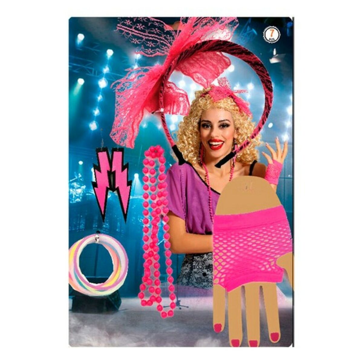 Maskeraddräktsaccessoarer 66578 80-talet Multicolour - 2