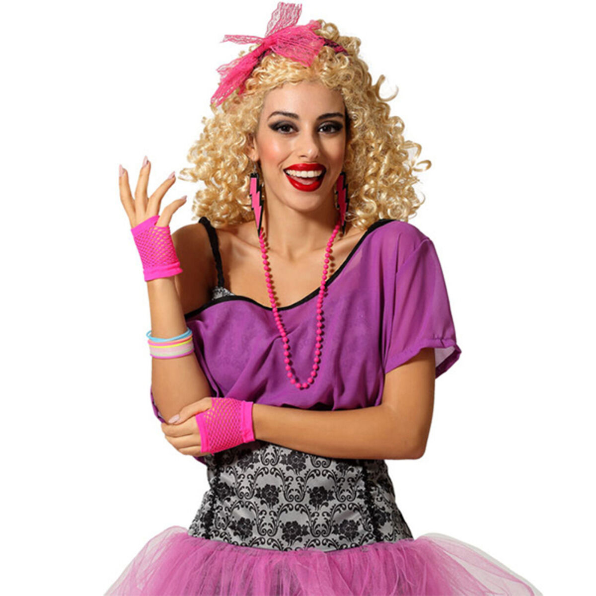 Maskeraddräktsaccessoarer 66578 80-talet Multicolour