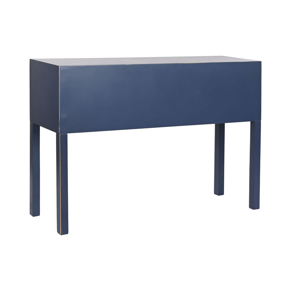 Skrivbord DKD Home Decor Blå Gyllene Metall Furu Trä MDF 110 x 35 x 78 cm - 7