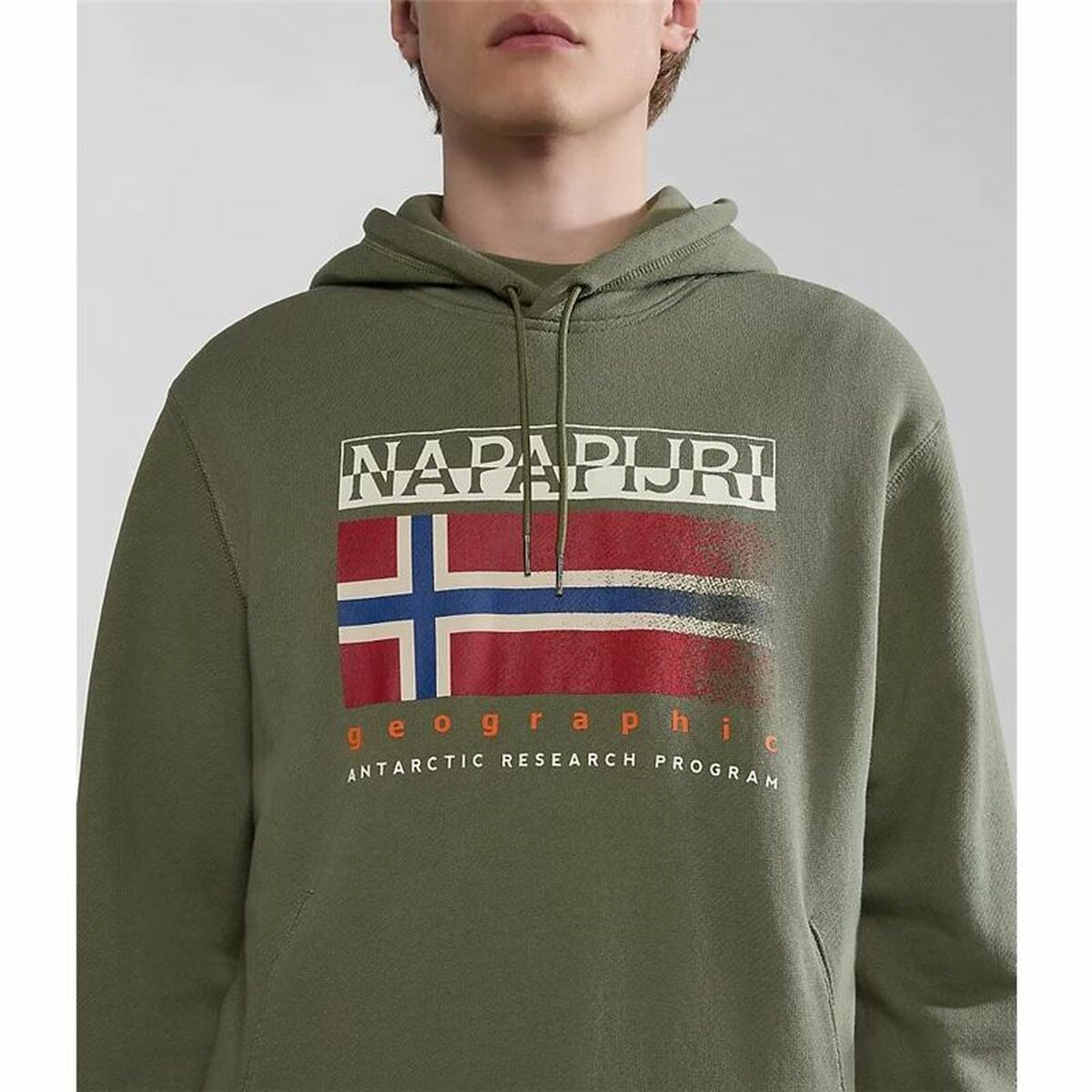 Tröja med huva Unisex Napapijri B-Kreis H Mörkgrön - 6