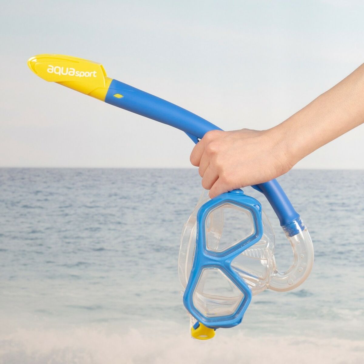 Snorkel och cyklop för barn AquaSport Blå (4 antal) - 10