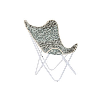 Trädgårdssoffa DKD Home Decor Blå Vit Grön Järn 74 x 65 x 90 cm