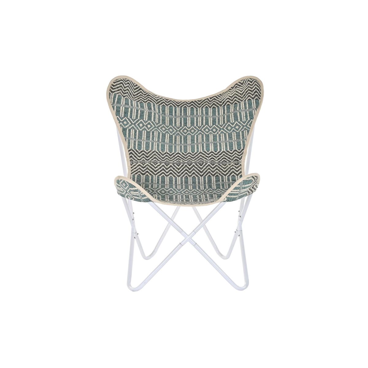 Trädgårdssoffa DKD Home Decor Blå Vit Grön Järn 74 x 65 x 90 cm - 15