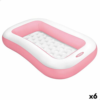 Uppblåsbar plaskpool för barn Intex Ö 90 L 167 x 26 x 101 cm Vit Rosa (6 antal)