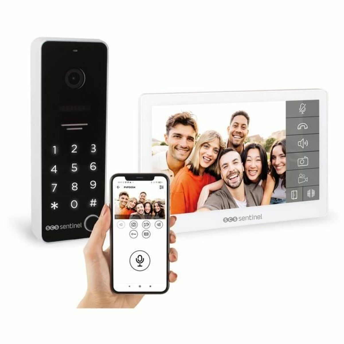 Smart interntelefon med video SCS SENTINEL PVF0054 Vit