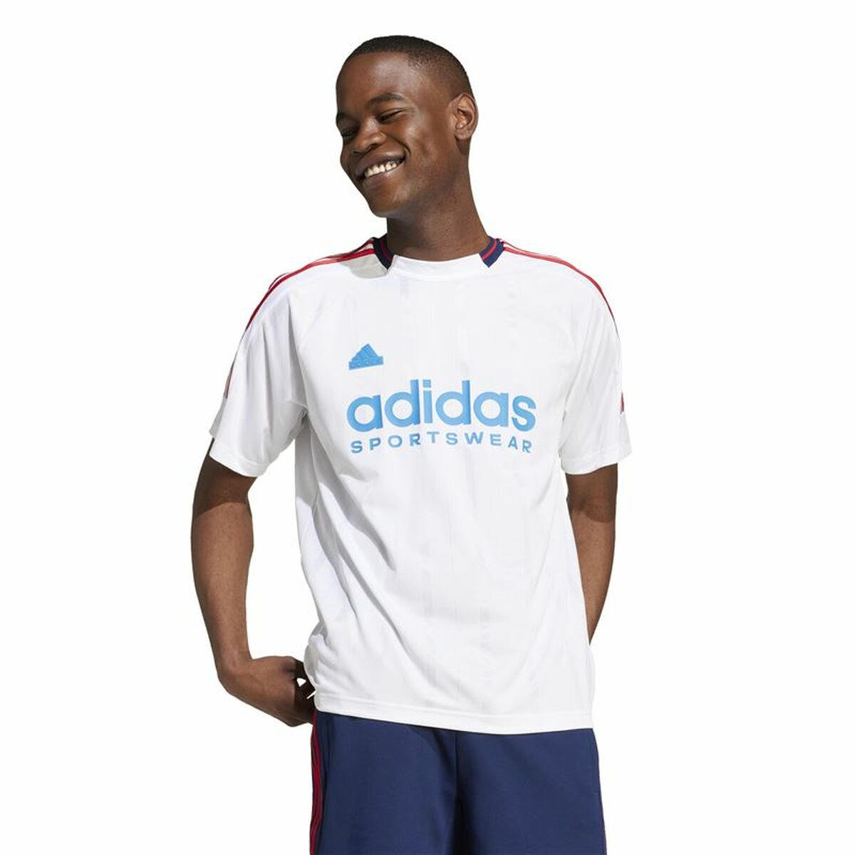 T-shirt med kortärm Herr Adidas Tiro Nations Pack Vit - 2