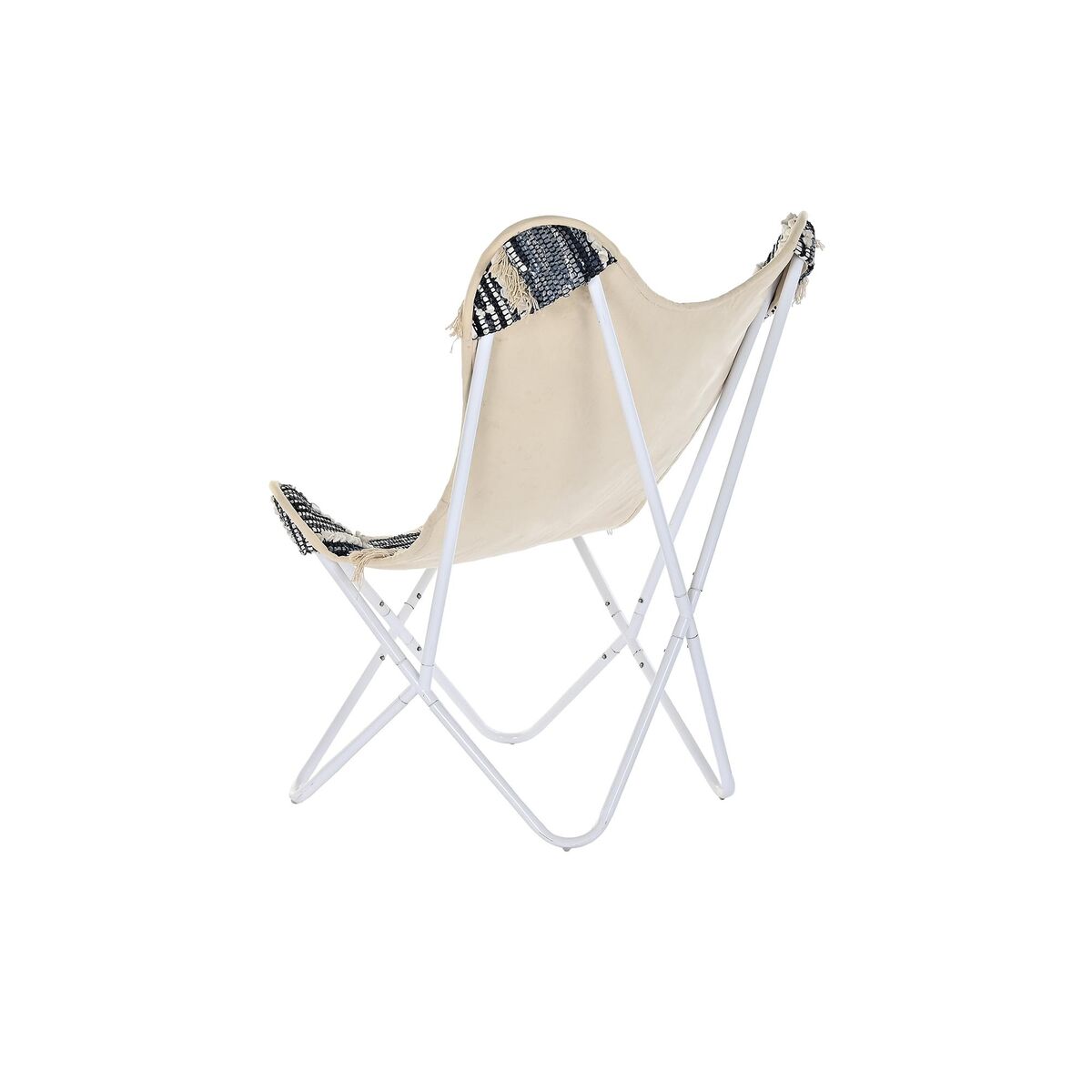 Trädgårdssoffa DKD Home Decor Vit Svart Järn 74 x 65 x 90 cm - 10