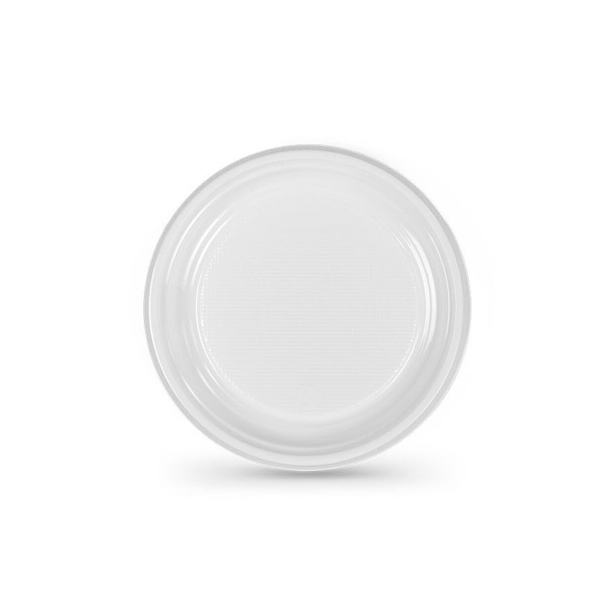Set med återanvändbara tallrikar Algon Vit Plast 17 cm (25 antal) - 4