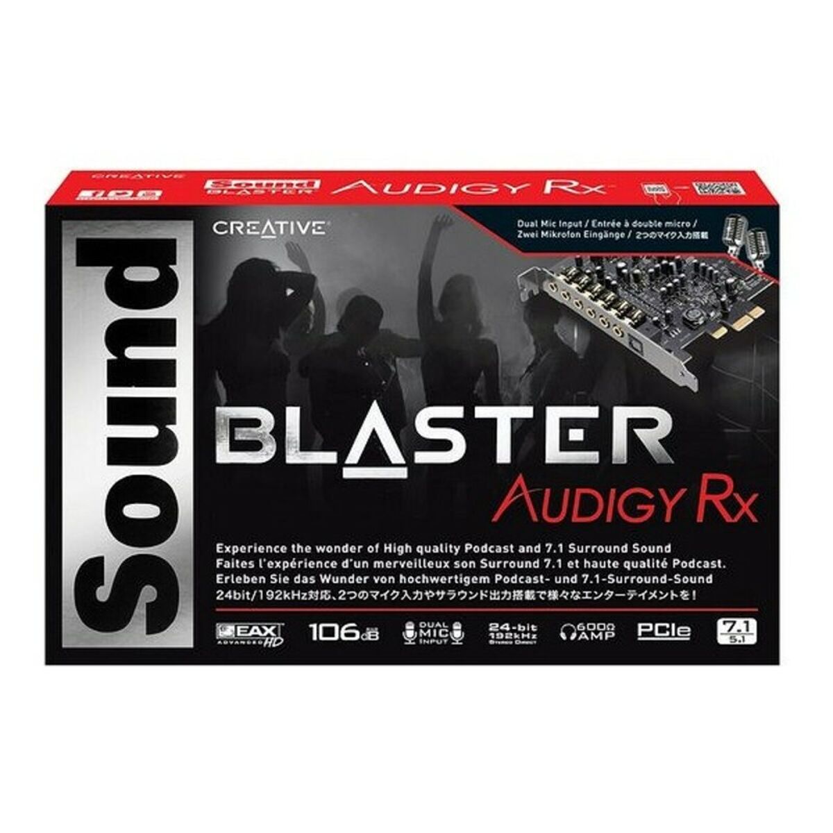 Internt Ljudkort Creative Technology Sound Blaster Audigy Rx - 3