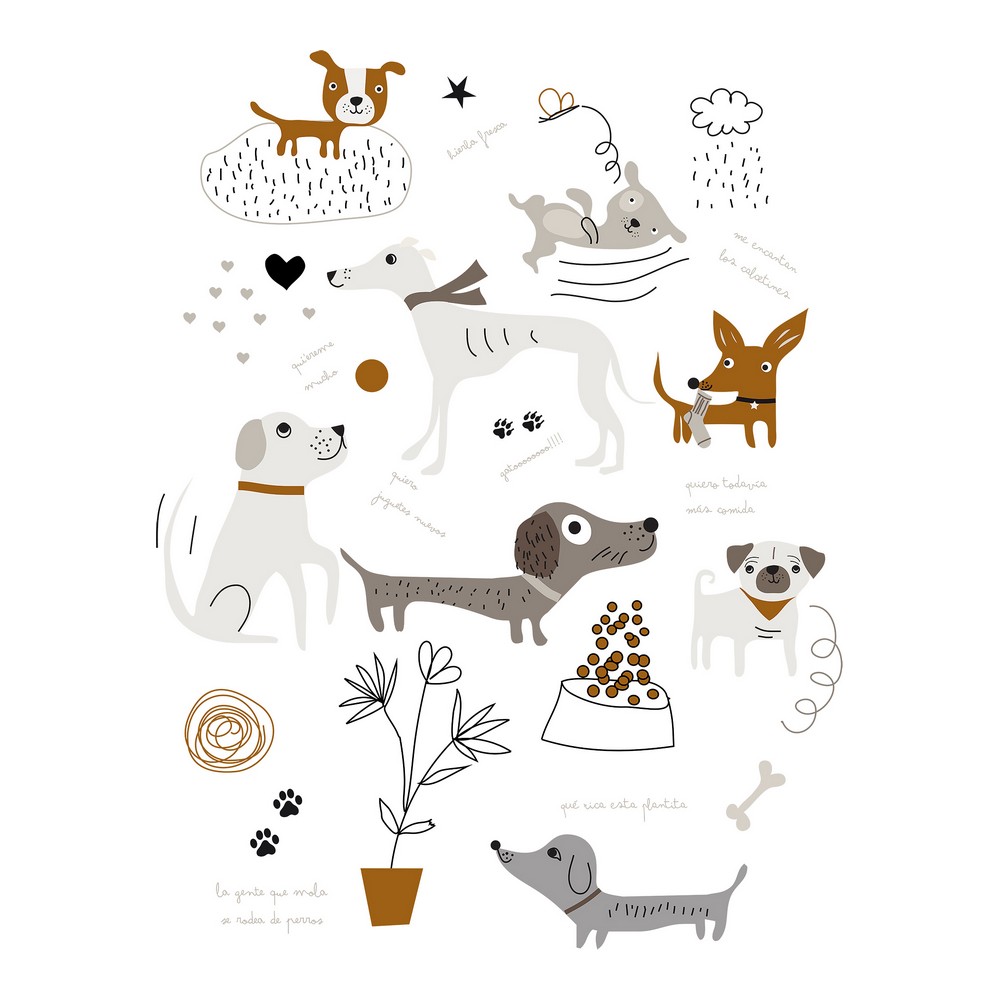 Påslakan Panzup Dogs Säng 180/190 (260 x 220 cm) - 5