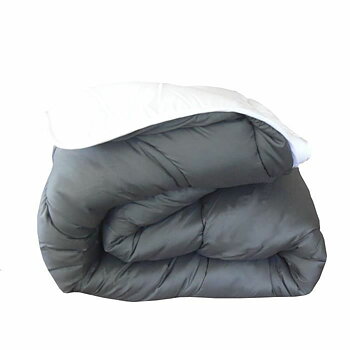 Duntäcke Abeil Vit Grå Vit/Grå 350 g/m² 140 x 200 cm