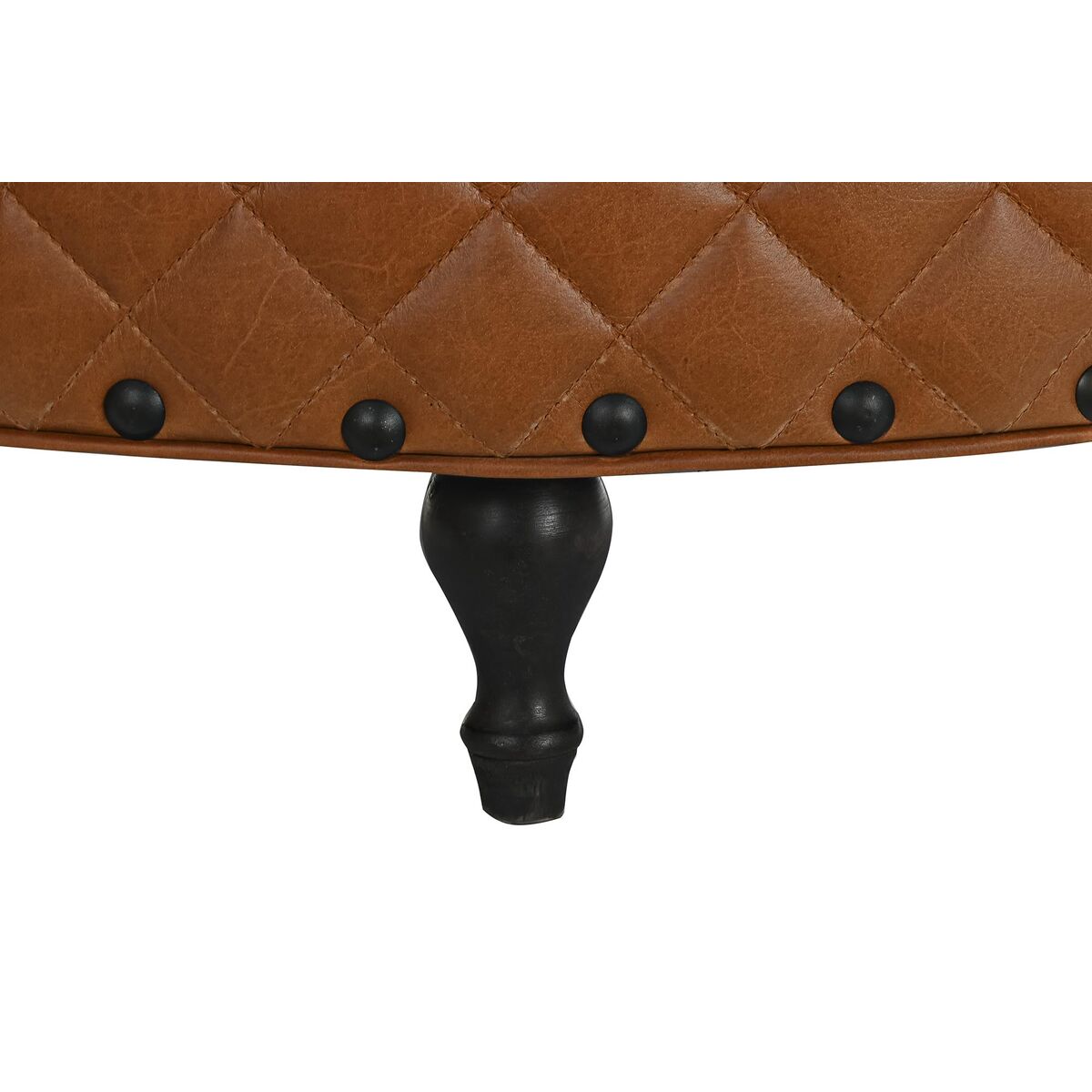 Fotpall DKD Home Decor Brun Trä Vintage 94 x 94 x 54 cm - 3