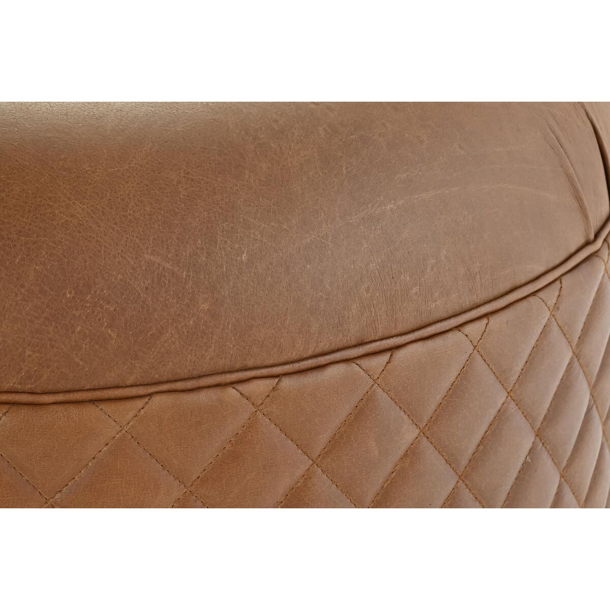 Fotpall DKD Home Decor Brun Trä Vintage 94 x 94 x 54 cm - 2