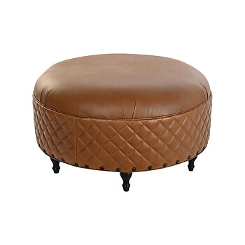 Fotpall DKD Home Decor Brun Trä Vintage 94 x 94 x 54 cm