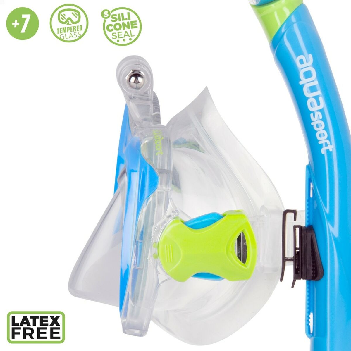 Snorkel och cyklop för barn AquaSport Blå (2 antal) - 11