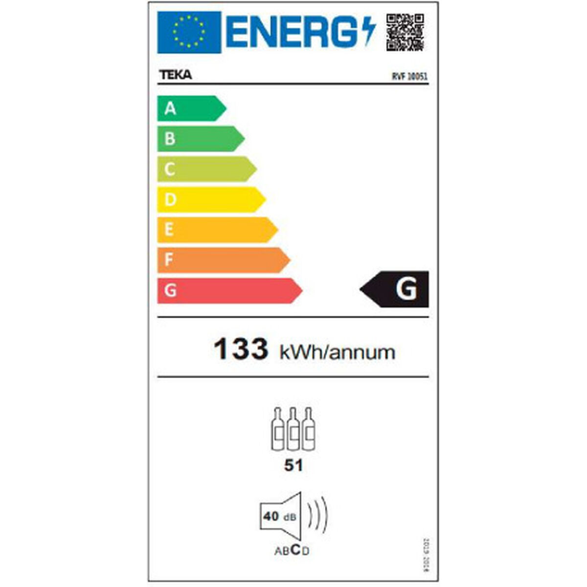 Vinbutik Teka RVF 10051 GBK Svart - 3