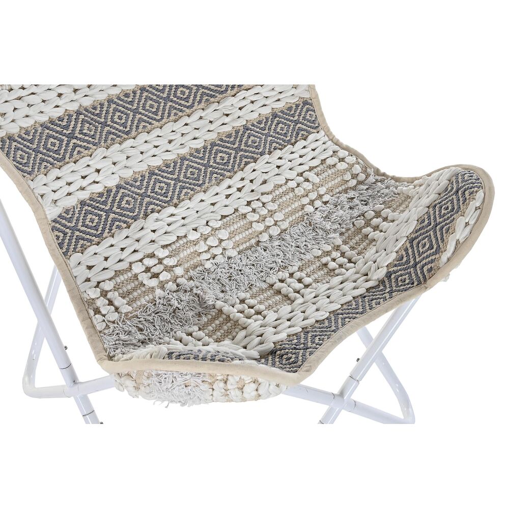 Trädgårdssoffa DKD Home Decor Vit Grå 74 x 65 x 90 cm - 8