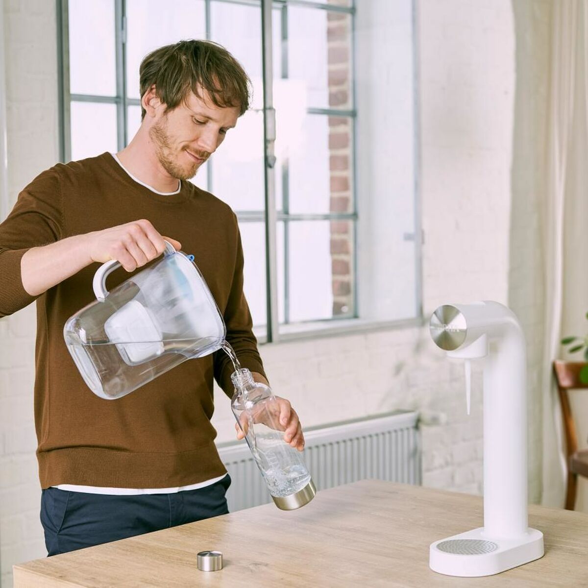 Filterflaska SodaOne Brita 1043722 Transparent Silvrig 1 L - 6
