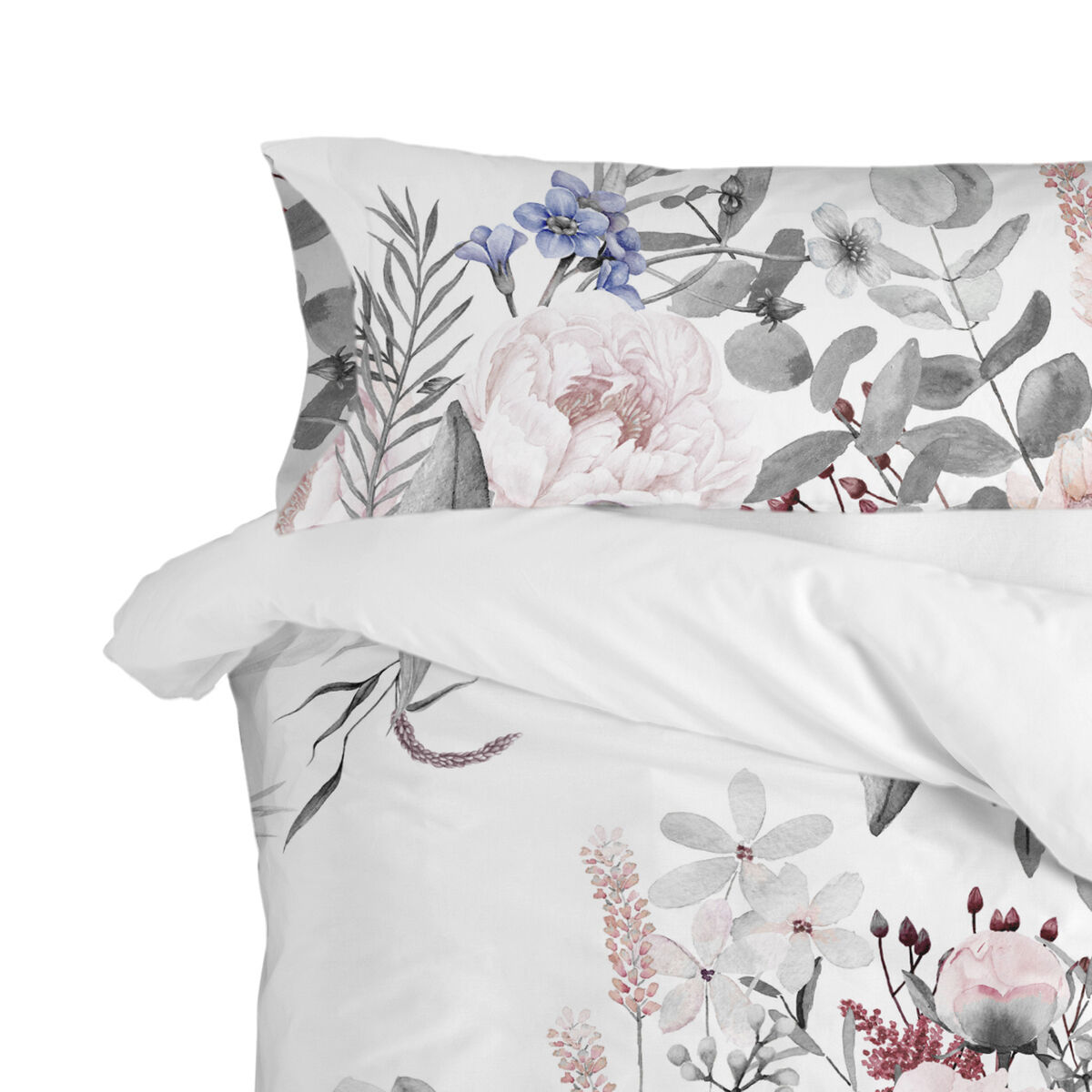Örngott HappyFriday Delicate bouquet  Multicolour 45 x 110 cm (2 antal) - 6