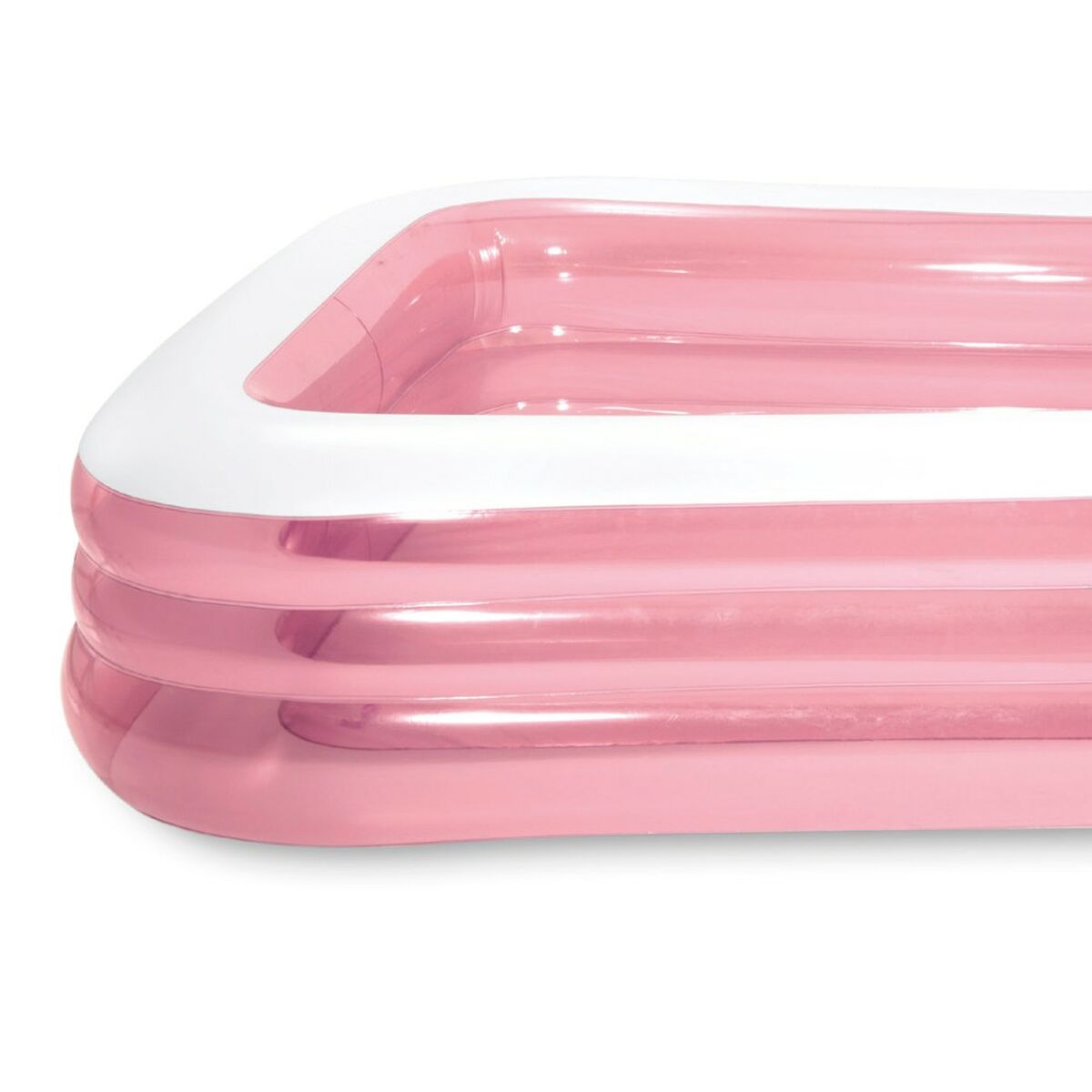 Uppblåsbar plaskpool för barn Intex 1050 L 305 x 56 x 183 cm Rosa (2 antal) - 5