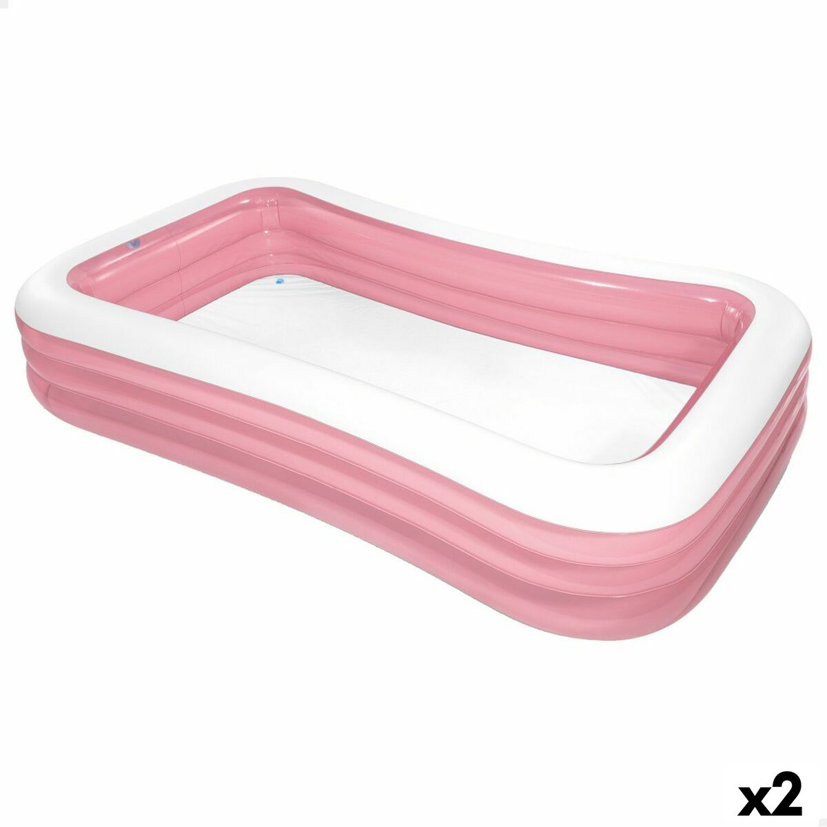 Uppblåsbar plaskpool för barn Intex 1050 L 305 x 56 x 183 cm Rosa (2 antal) - 7