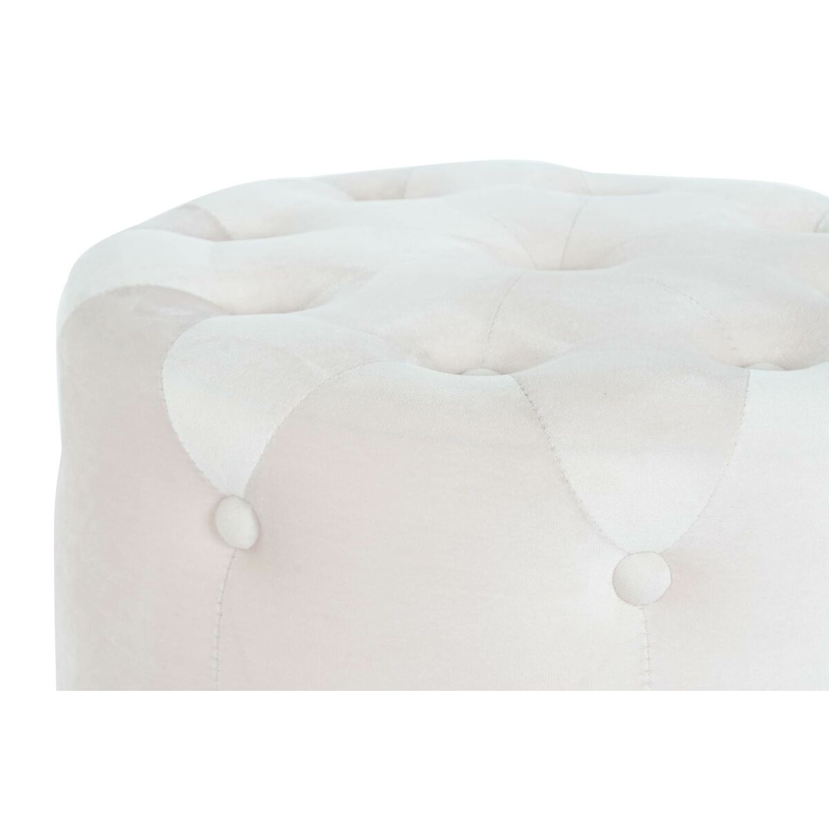 Fotpall DKD Home Decor Rosa Gyllene Trä MDF Sammet 60 x 60 x 54 cm (3 antal) - 3