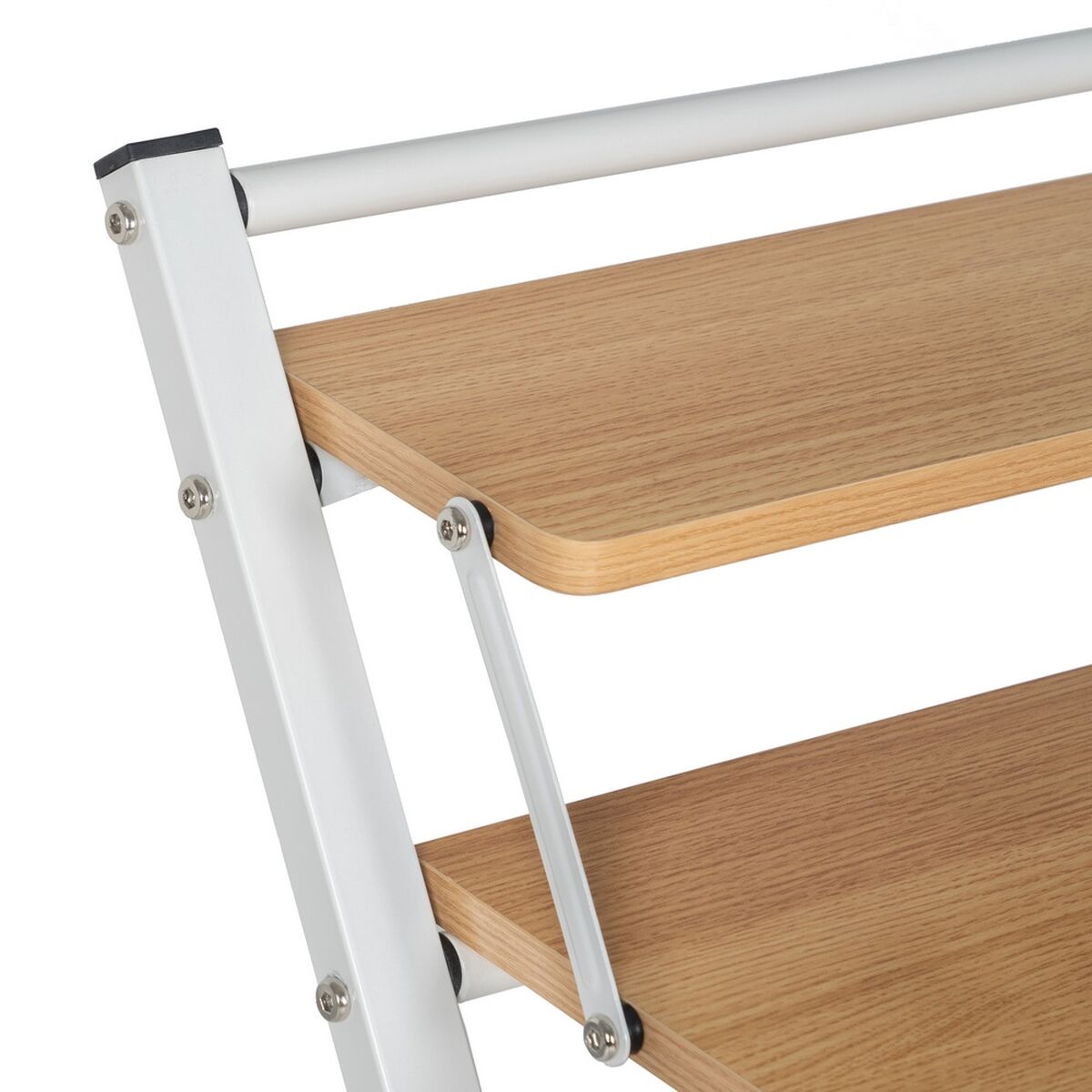 Skrivbord Vit Naturell Järn Trä MDF 87 x 56 x 87 cm - 4