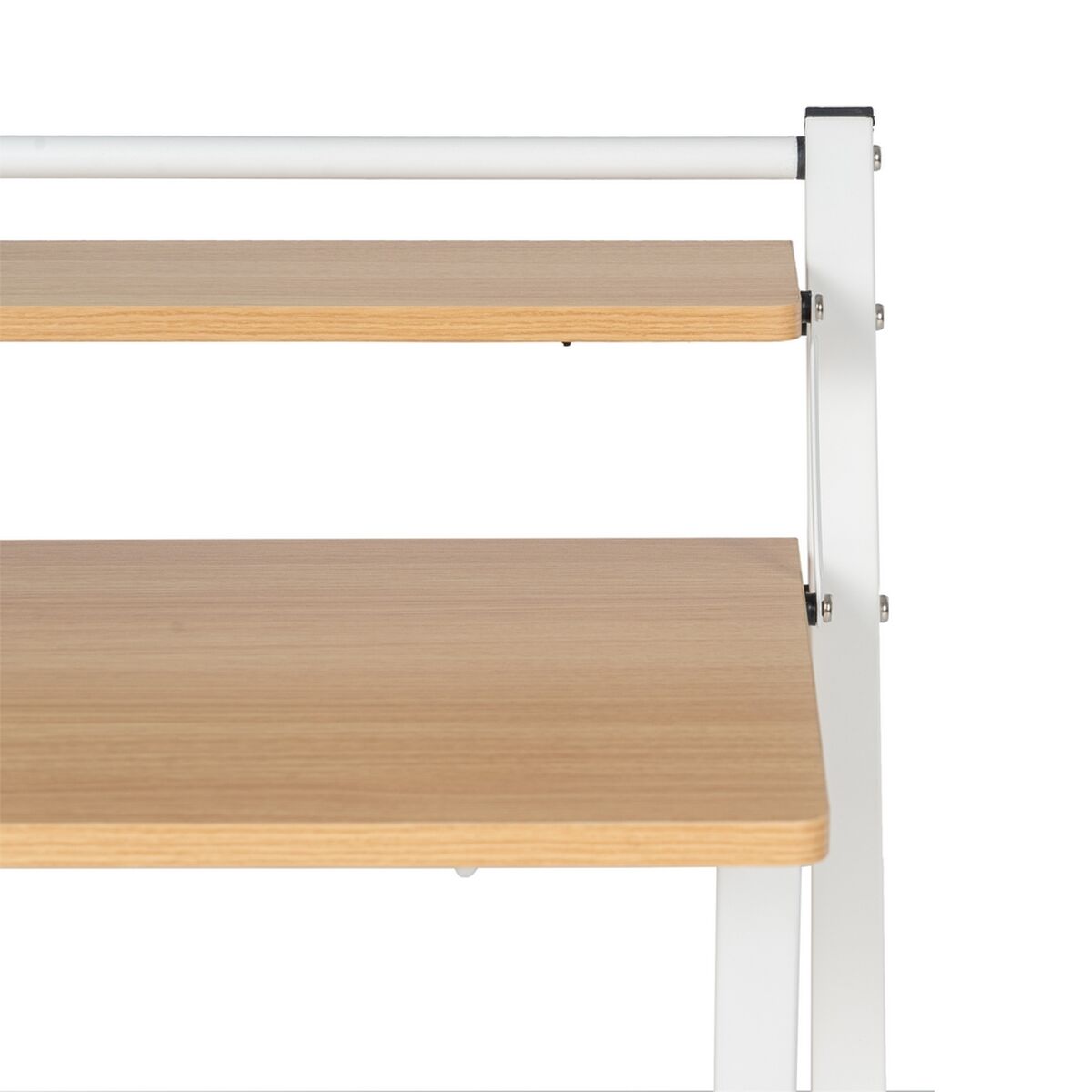 Skrivbord Vit Naturell Järn Trä MDF 87 x 56 x 87 cm - 7