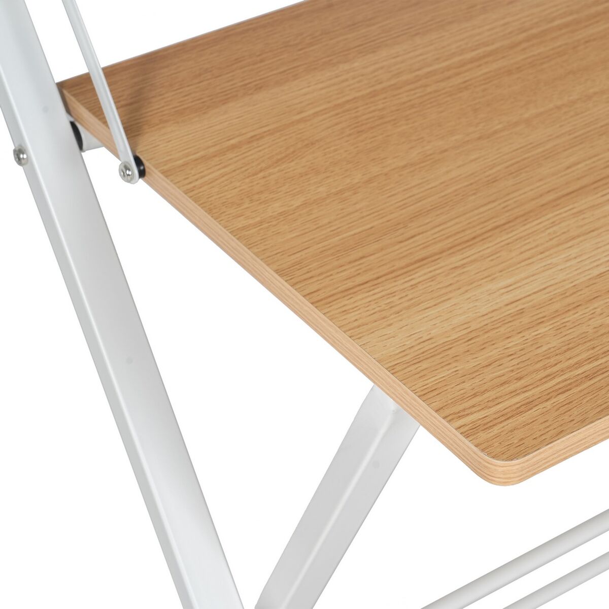 Skrivbord Vit Naturell Järn Trä MDF 87 x 56 x 87 cm - 6