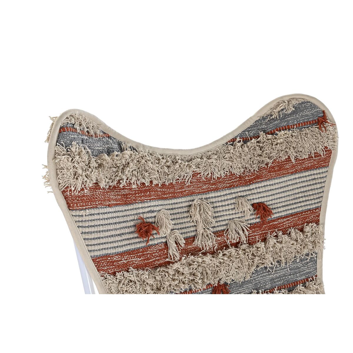 Trädgårdssoffa DKD Home Decor Vit Orange Järn 74 x 65 x 90 cm - 15