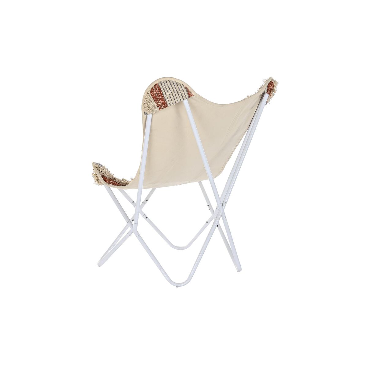 Trädgårdssoffa DKD Home Decor Vit Orange Järn 74 x 65 x 90 cm - 13