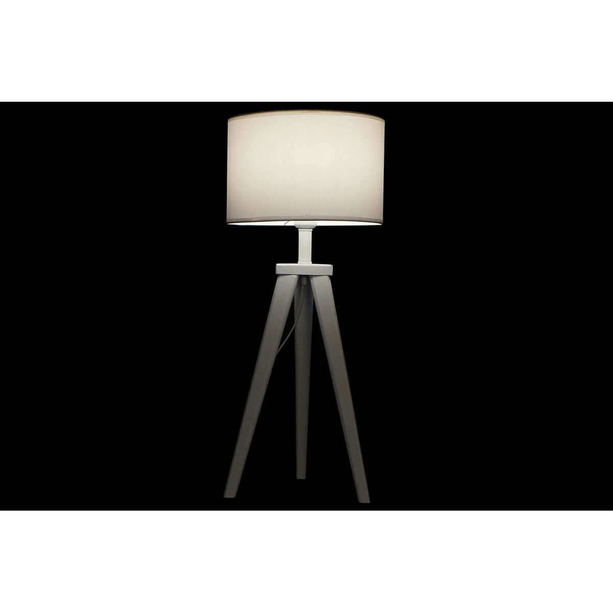 Bordslampa DKD Home Decor 8424001807918 Trä Vit 220 V 50 W 30 x 30 x 72 cm - 3