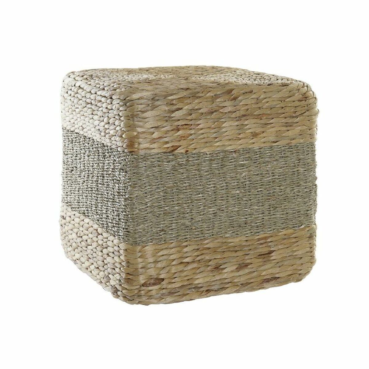 Fotpall DKD Home Decor Multicolour Naturell Boho 42 x 42 x 40 cm