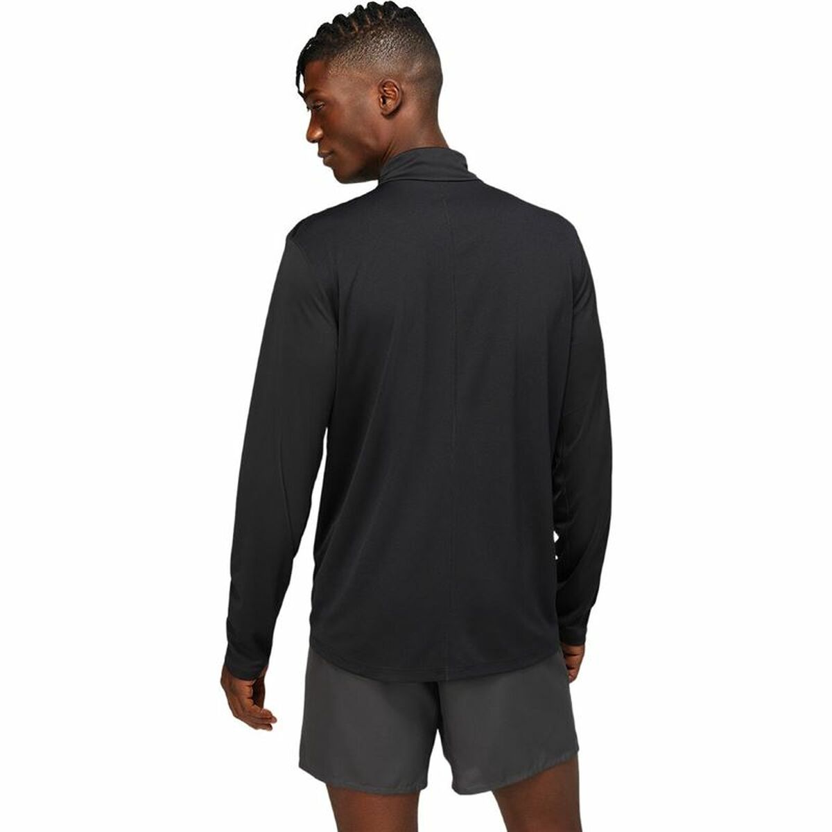 T-shirt med lång ärm Herr Asics Core 1/2 Svart Med blixtlås - 10