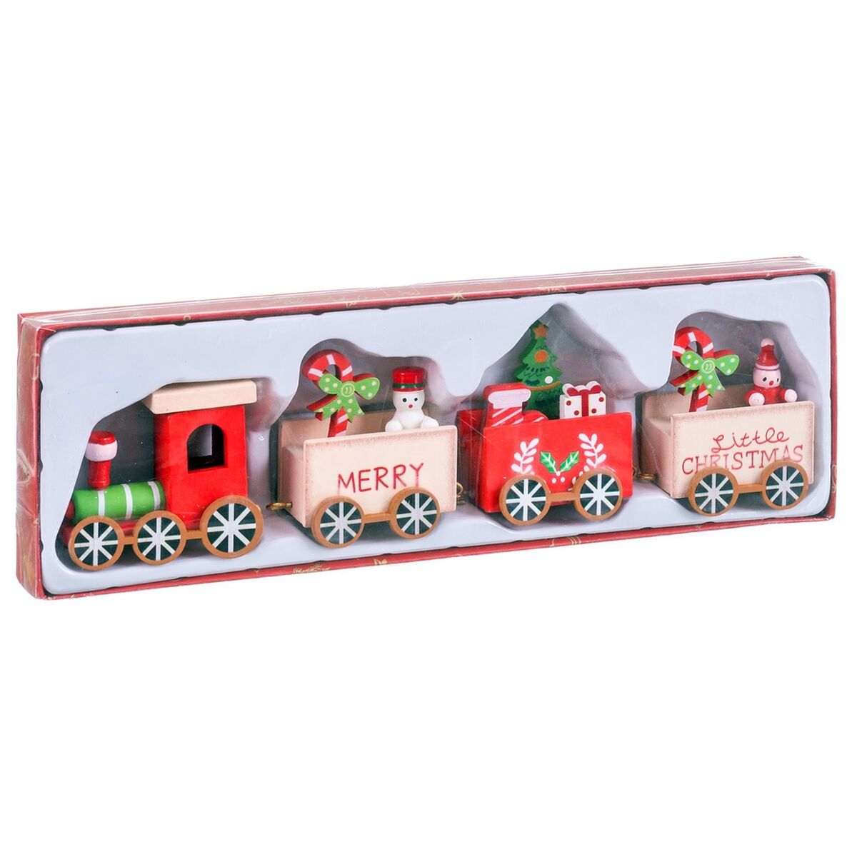 Julgranskula Multicolour Tåg 24,5 x 6,5 x 3 cm - 2