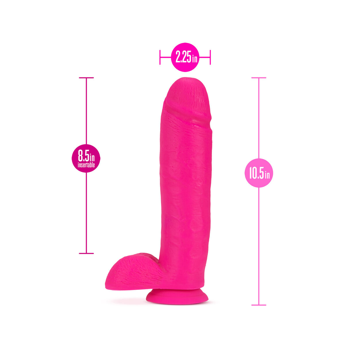 Realistisk dildo Blush Neo PVC Ø 5,7 cm (21,6 cm) - 3
