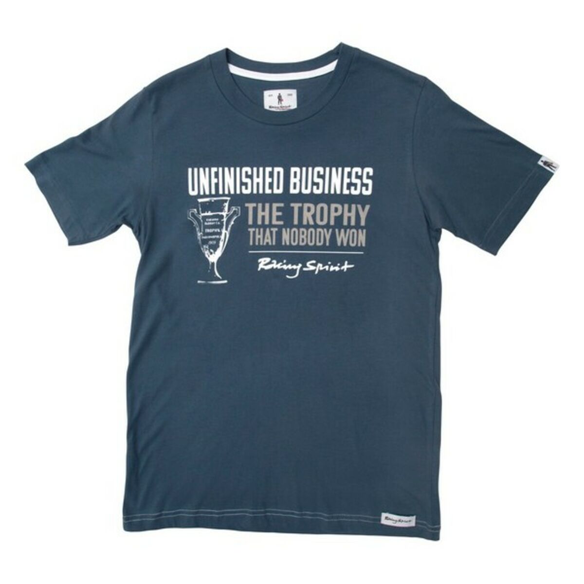 T-shirt med kortärm Herr OMP Slate Unfinished Business Mörkblå - 4