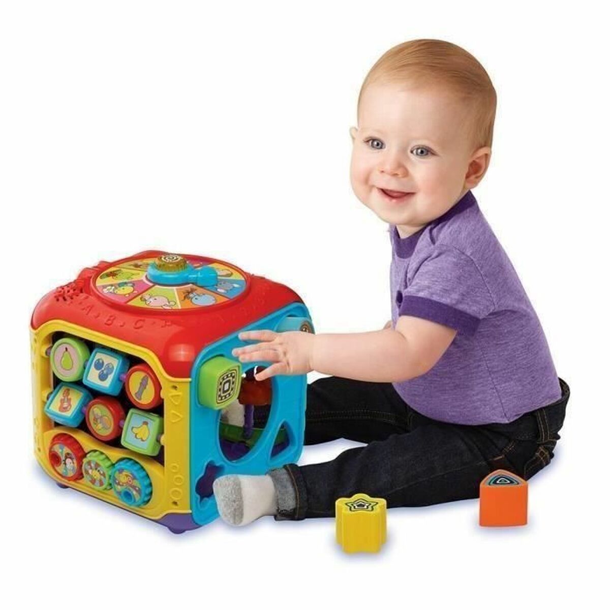 Interaktiv leksak för småbarn Vtech Baby Super Cube of the Discoveries - 2