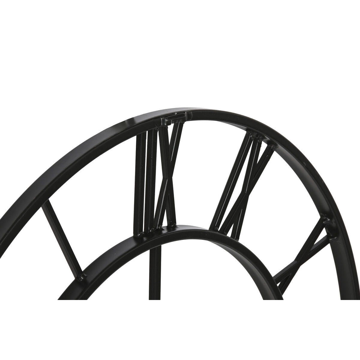 Väggklocka Home ESPRIT Vit Svart Metall 60 x 3 x 60 cm (2 antal) - 2