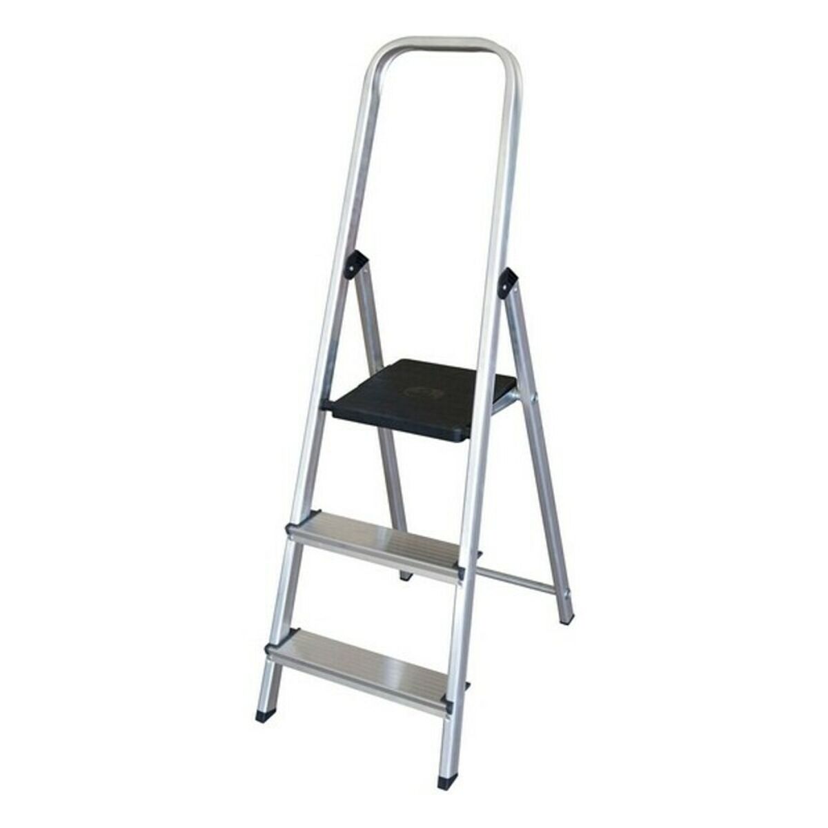 Hoppvikbar trappstege, 3 steg Aluminium - 3