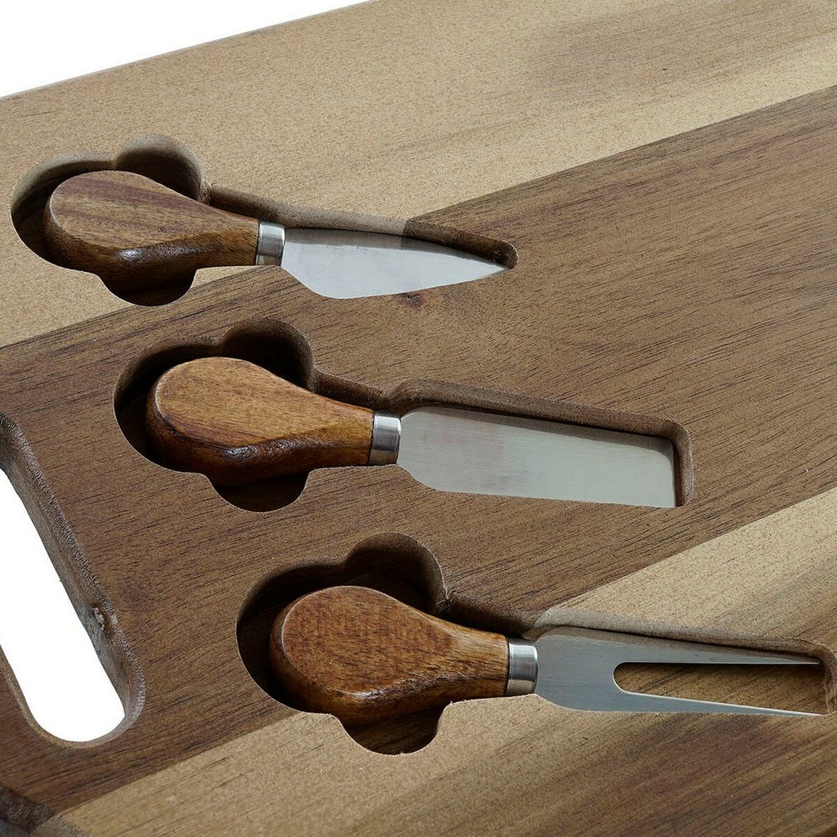Skärbräda DKD Home Decor 42 x 25 x 2,2 cm Naturell Akaciaträ - 9