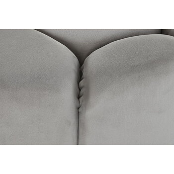 Fotpall DKD Home Decor Beige Polyester Trä MDF (86 x 86 x 48 cm)