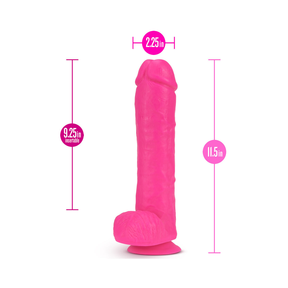 Realistisk dildo Blush Neo PVC Ø 5,3 cm (21,6 cm) - 3
