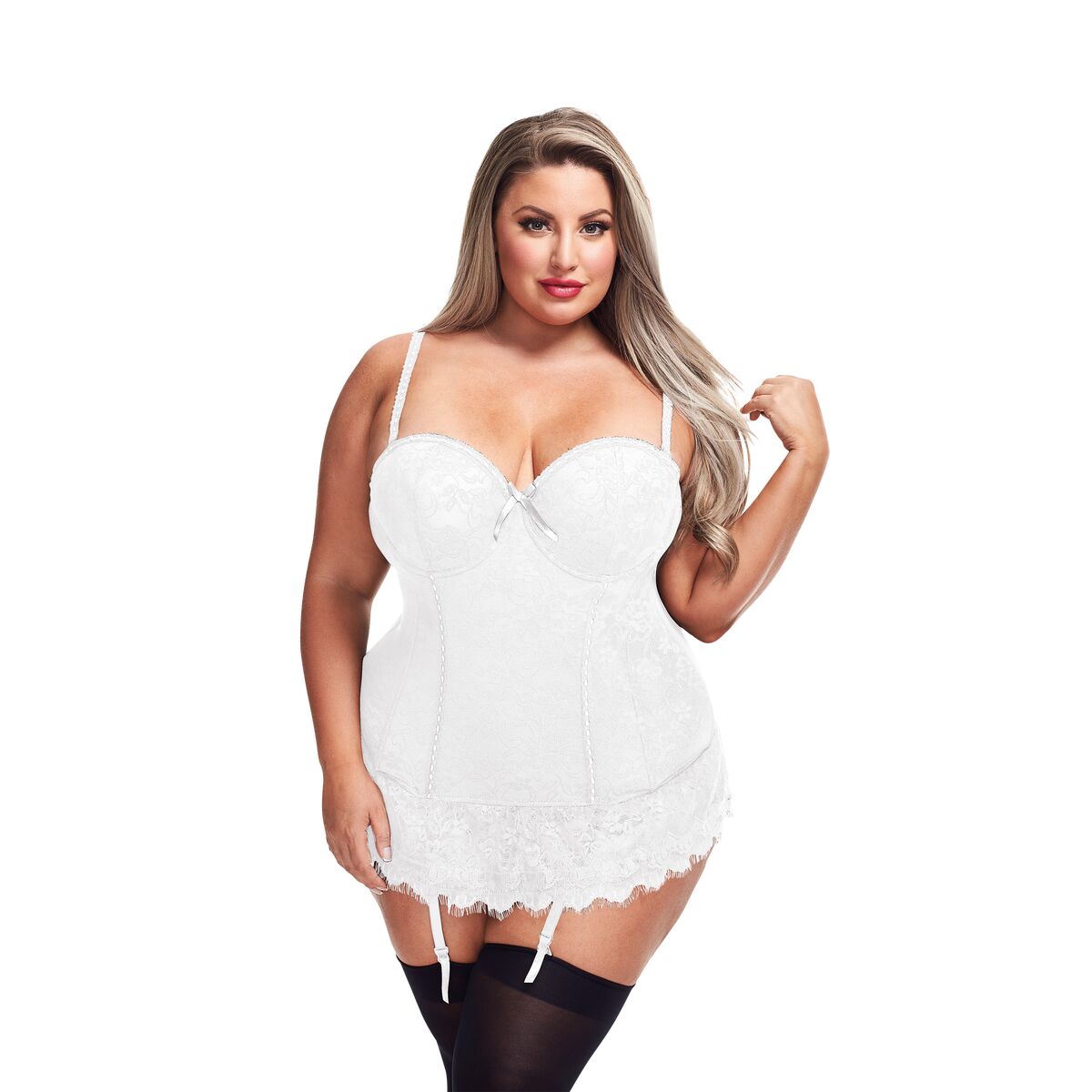 Korsett Baci Lingerie Vit (3XL/4XL)