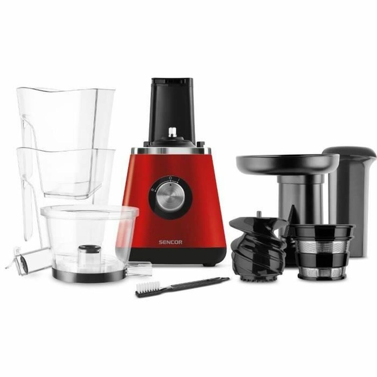 Elektrisk Juicepress Sencor SSJ 4042RD Svart Röd 60 W - 3