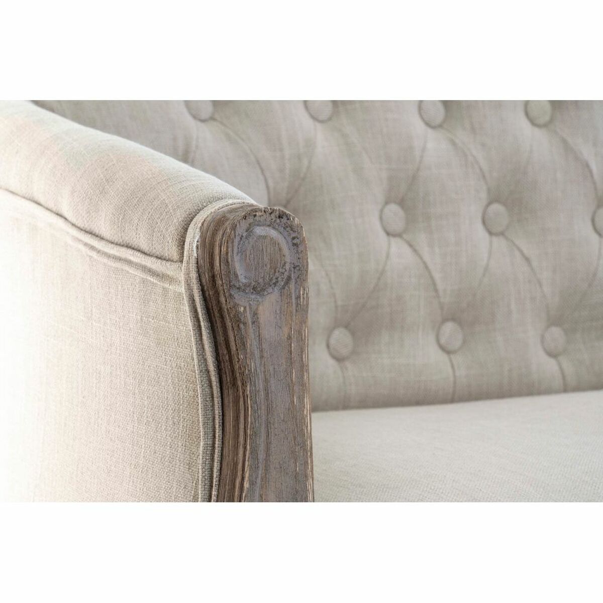 Soffa DKD Home Decor Grå Polyester Gummiträ (107 x 61 x 71 cm) - 6