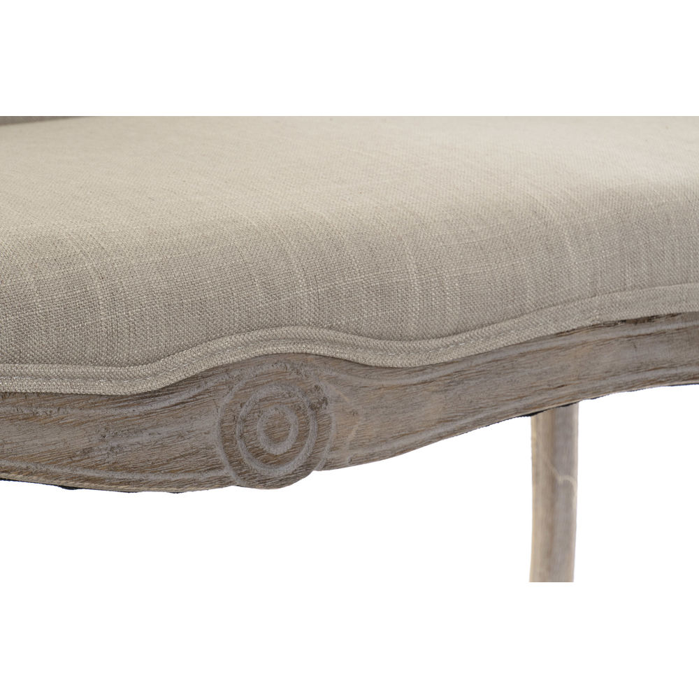 Soffa DKD Home Decor Grå Polyester Gummiträ (107 x 61 x 71 cm) - 2