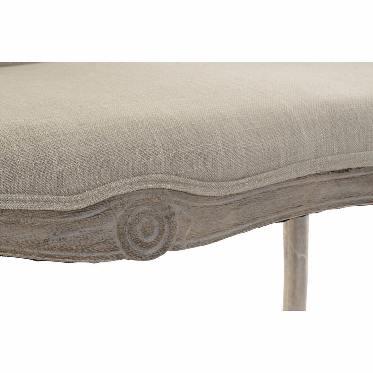 Soffa DKD Home Decor Grå Polyester Gummiträ (107 x 61 x 71 cm) - 5